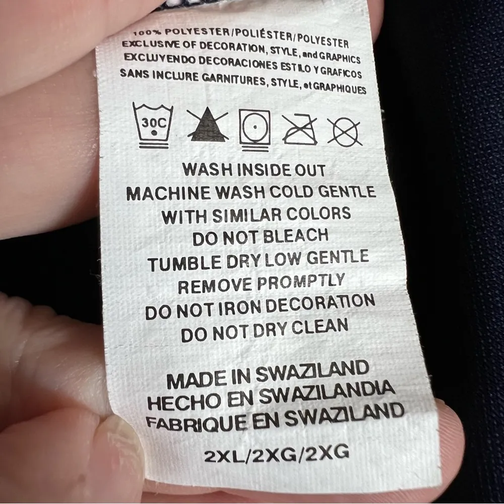 Majestic MLB Minnesota Twins Baseball V-Neck Navy Jersey Shirt Women’s Size 2XL - Image 5