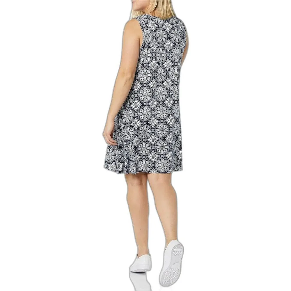 Amazon Essentials Women's Tank Swing Dress (261) Blue Size M - Image 3