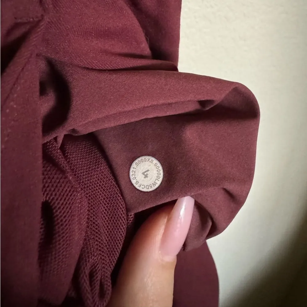 Lululemon Keep Moving‎ 7/8 Pant Size 4 in Red Cassis - Image 4