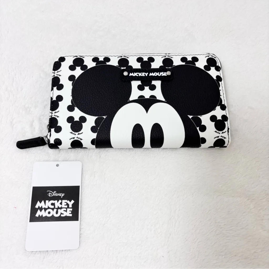 Disney Mickey Mouse‎ Black and White  Wallet  NEW - Image 2