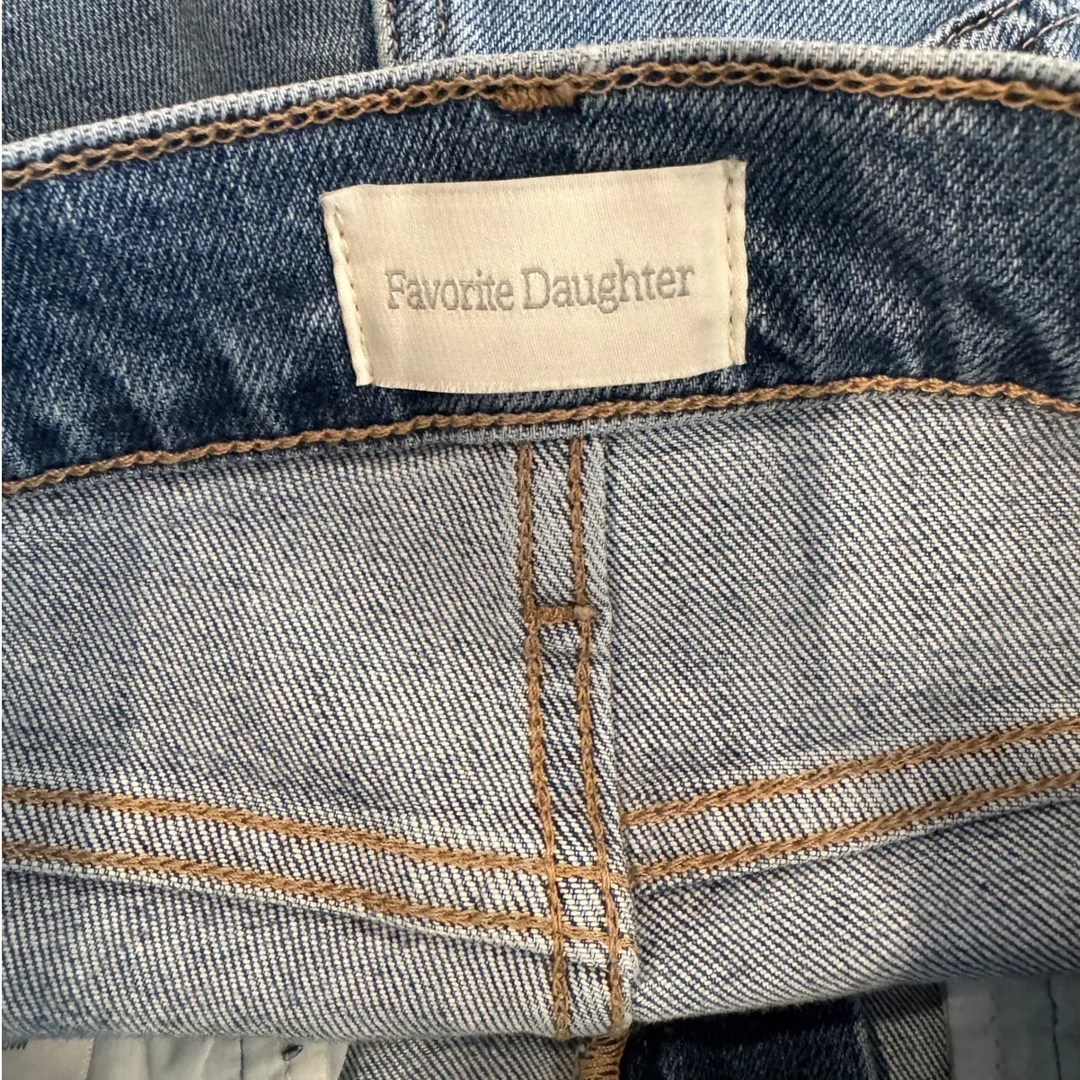 Favorite Daughter Valentina Super High Rise Tower Jean with Slit Size 23 Blue - Image 11