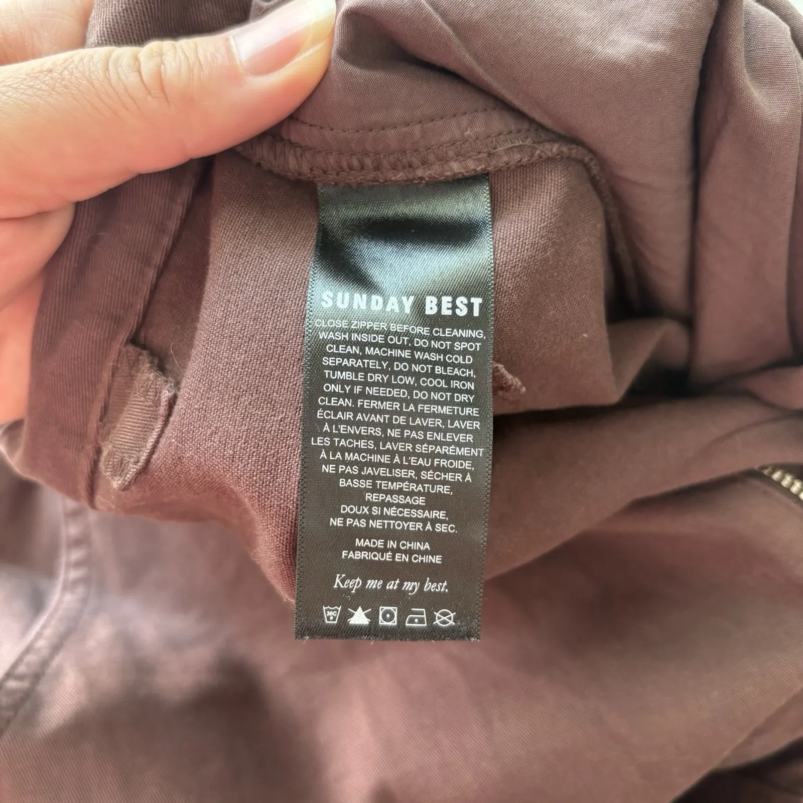 Aritzia Sunday Best Pants Womens Size 4 Brown Cotton‎ High Waisted Chinos Jaden - Image 6
