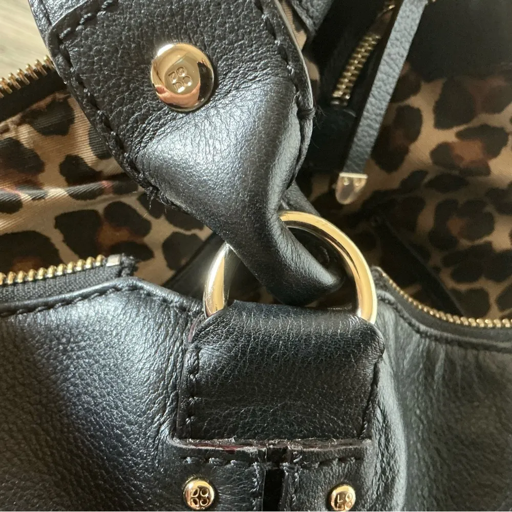 Kate spade black pebbled leather tronar pockets boho shoulder tote handbag - Image 12