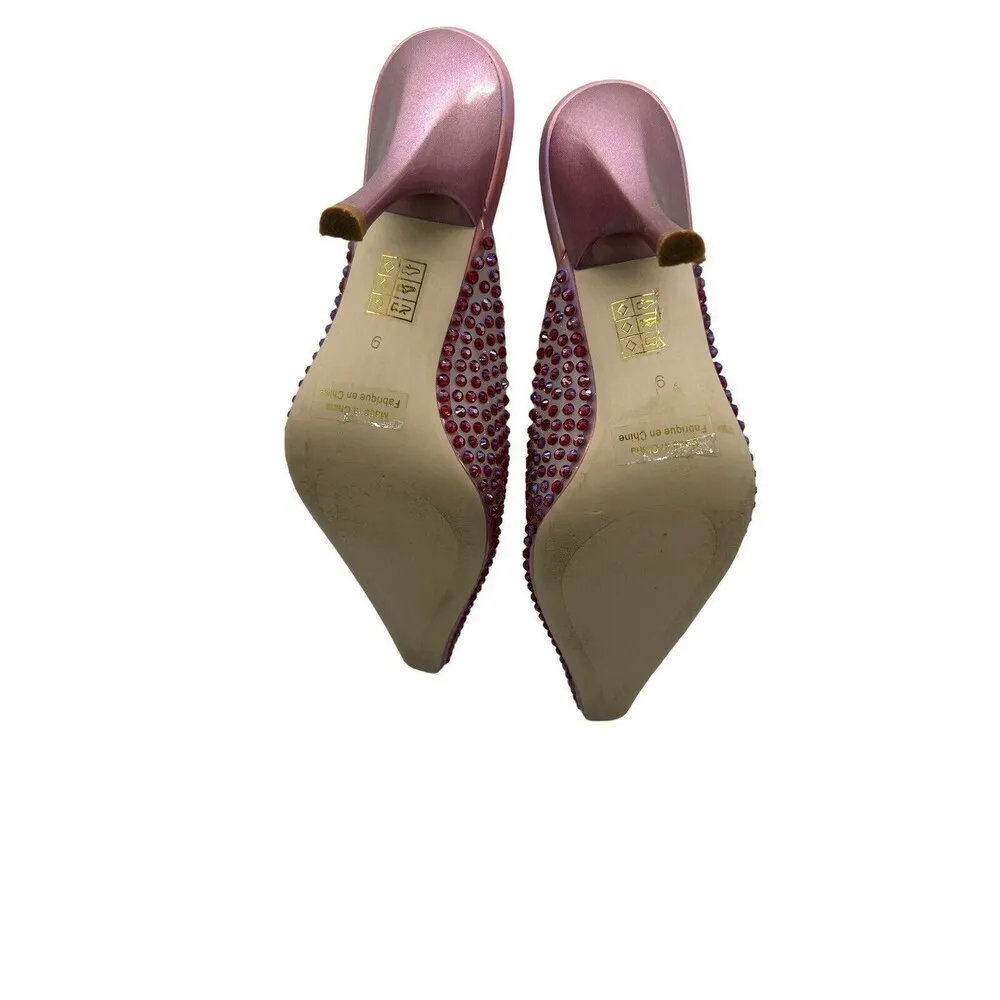 Jeffrey Campbell Romantiq Pumps in Pink Iridescent Clear 9   Womens - Image 9