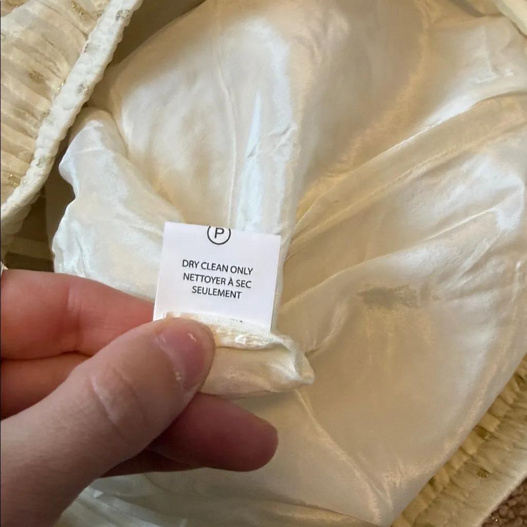 Anthropologie TRYB Ivory Swiss Dot Tiered
Mini Skirt Boho Cottagecore Small Size M - Image 10