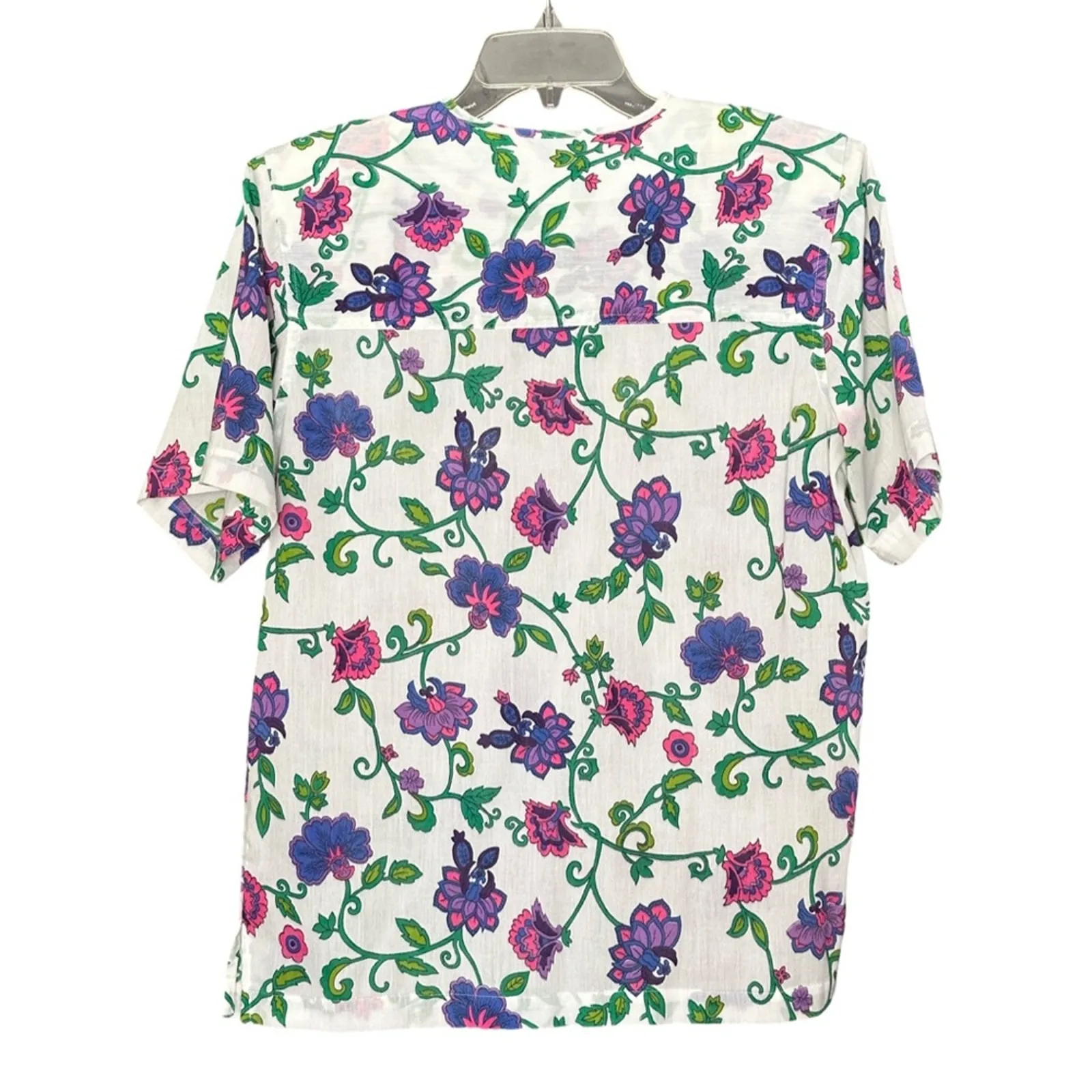 Vintage 80’s Karen Scott Floral Summer Cotton Skirt Set - Image 4