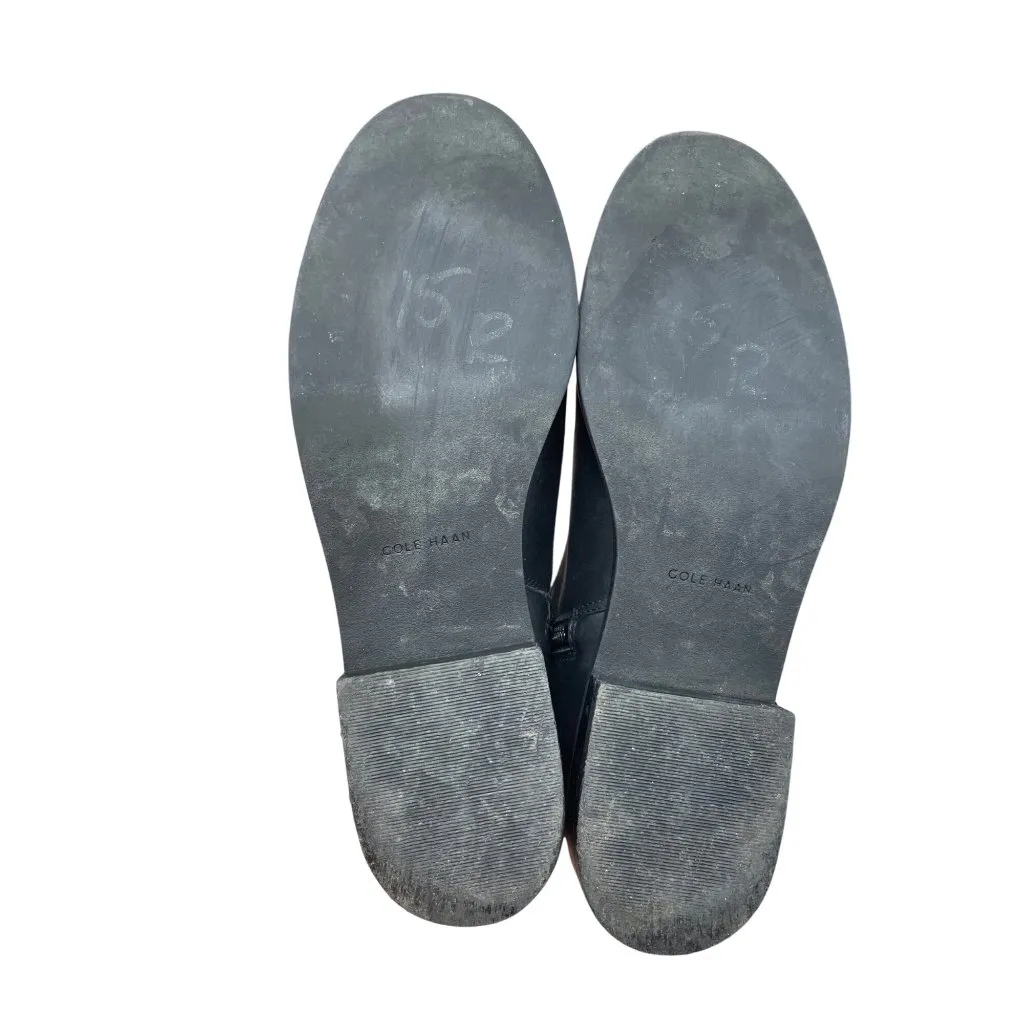 Cole Haan womans Black Leather Knee Equestrian Riding Boots Sz 8B SKU 9509 - Image 5