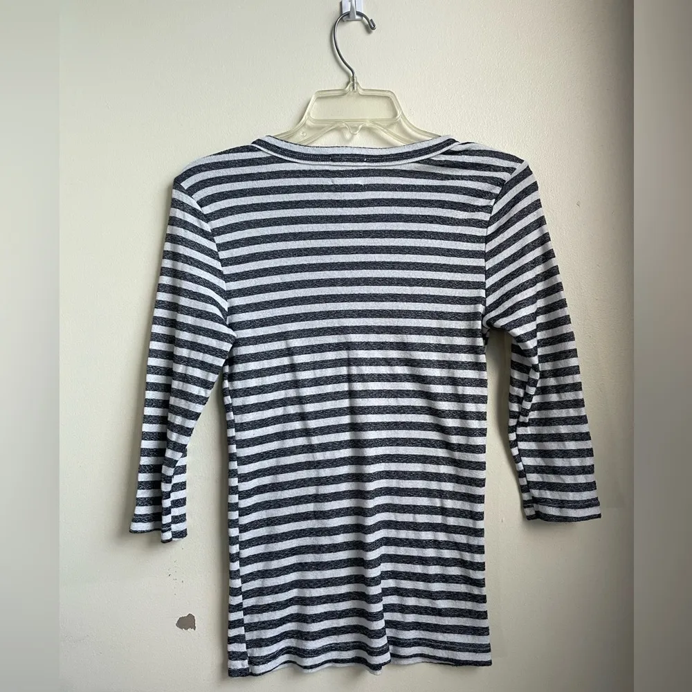 Michael Stars‎ for Anthropologie Stripped Stretch Tee Size XS/ S EUC - Image 2