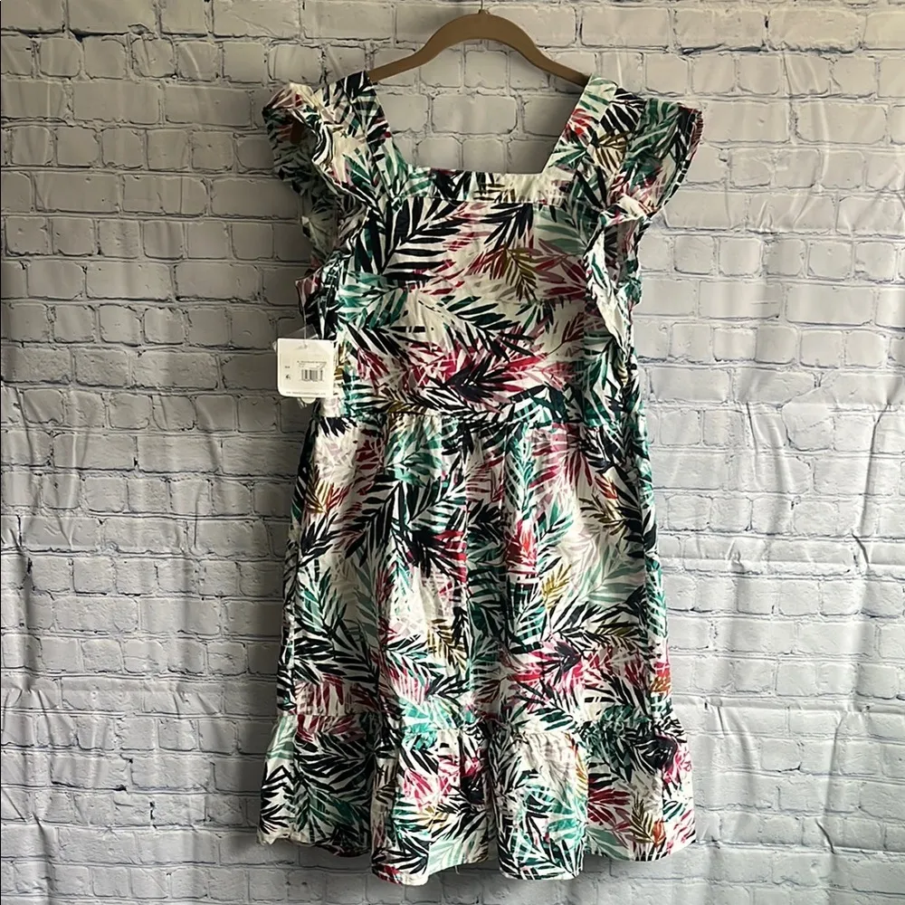 Beachlunchlounge tropical palm tree, beachy lightweight dress women’s size S nwt - Image 2