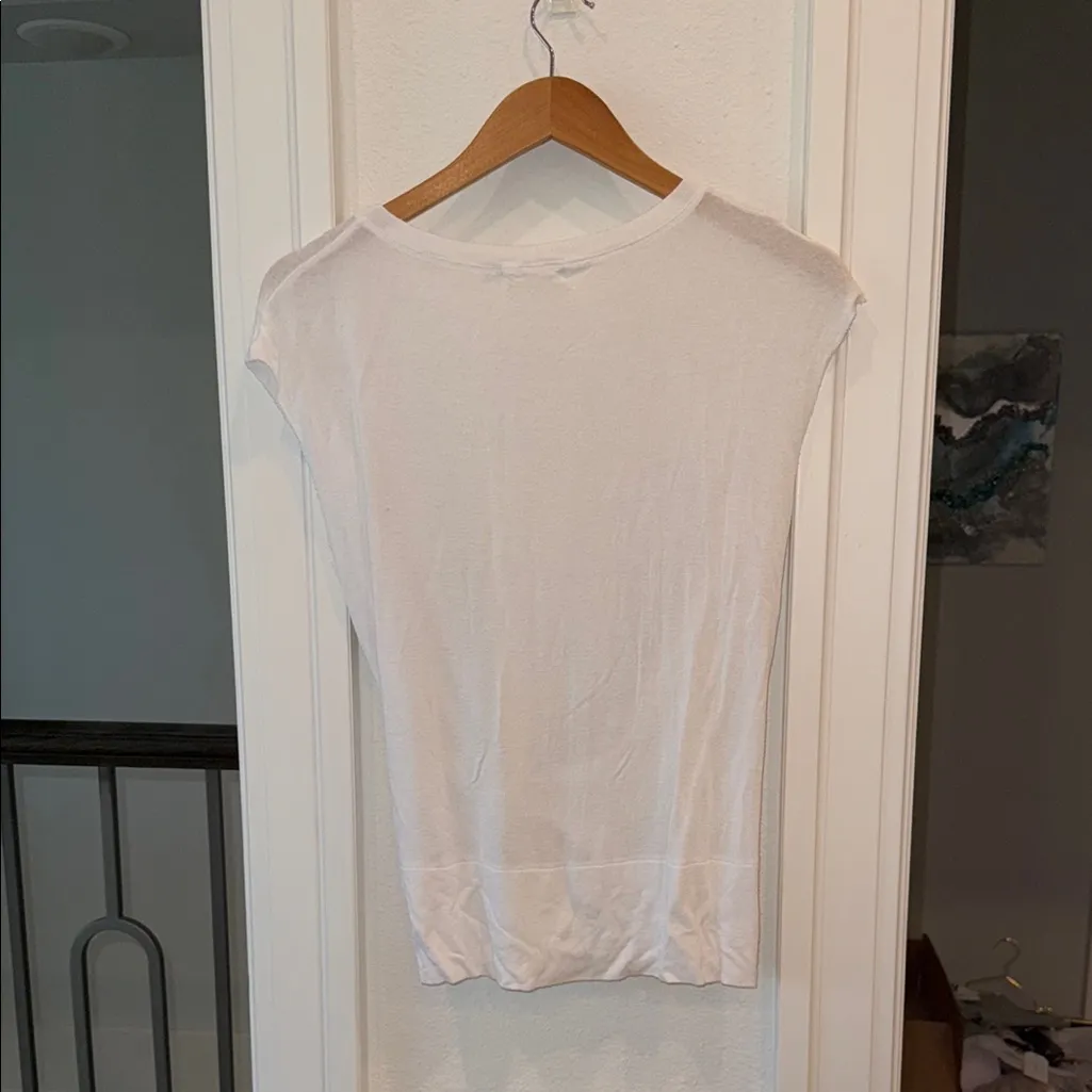 🔴White Twist Front Top - Image 3