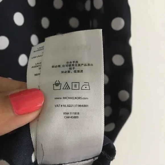 MICHAEL Michael Kors Top‎ Polka Dots Black - Image 4