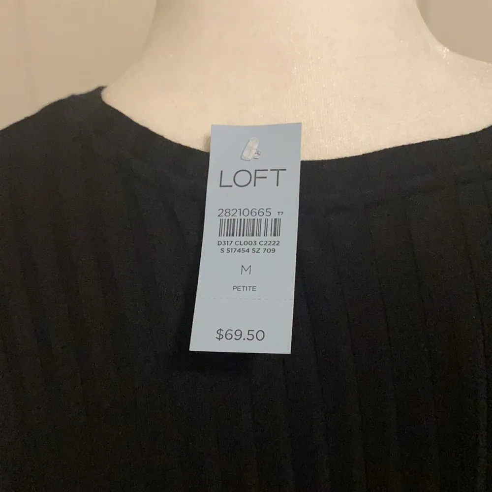 NWT Loft Petite Ribbed Knit Dress Sz MP - Image 6