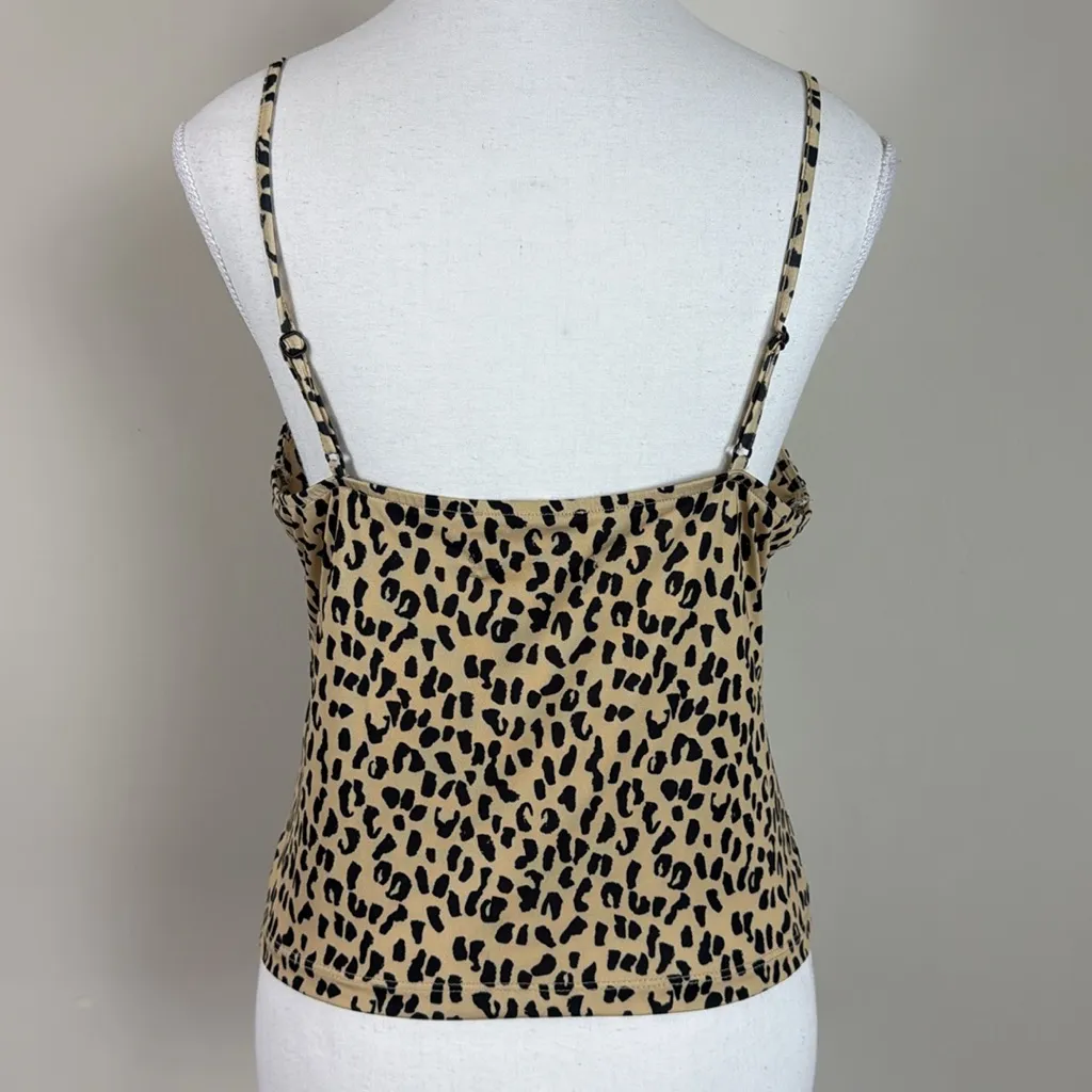 Urban Outfitters Y2K‎ Cowl Neck Leopard Top Size Medium - Image 5