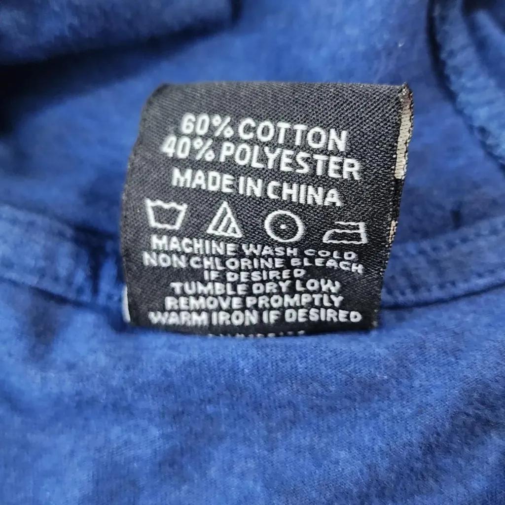 NBA navy blue with red screen print lightweight long sleeve hoodie - Image 6