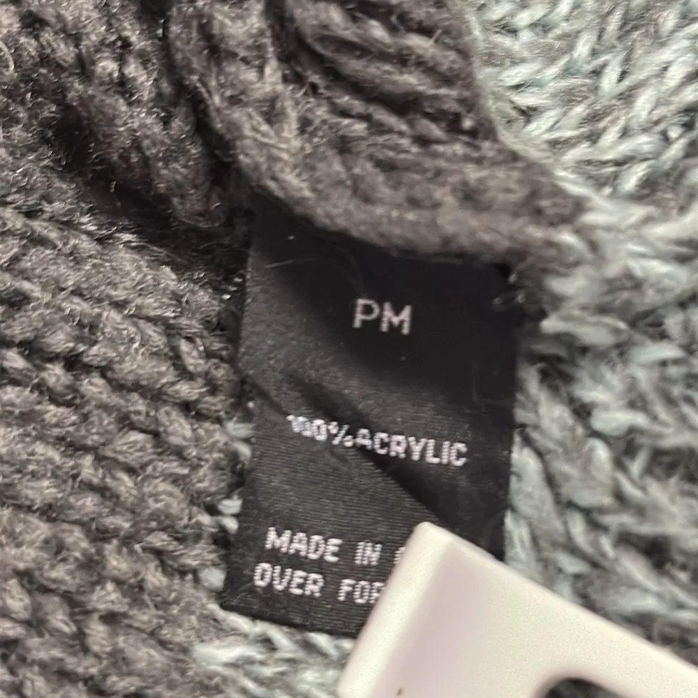 I.N. Studio Gray Knit Button Back Striped Tunic Sweater Womens Petite Medium Size undefined - Image 8