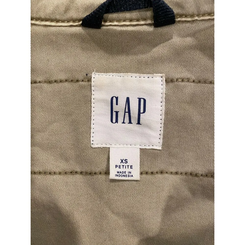 Long Sleeve Belted Utility Lace Army Jacket Tan Women's Size XS Petite - Image 11