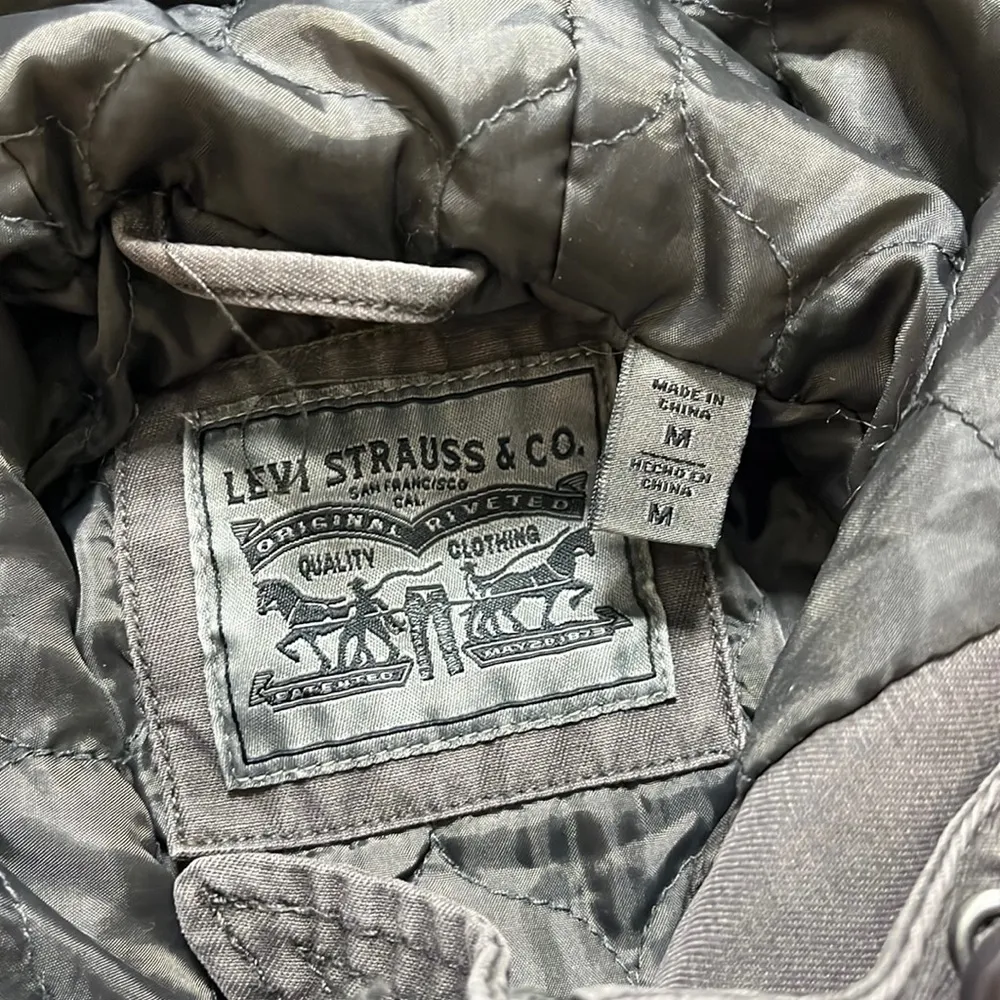 Levi's Field Jacket Coat Four Pocket Cargo Hooded Utility Chore M Medium - Image 5