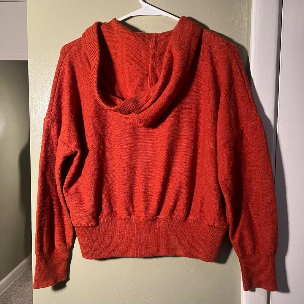 Madewell Clairview Hoodie Sweater Maple Glow Orange M - Image 10