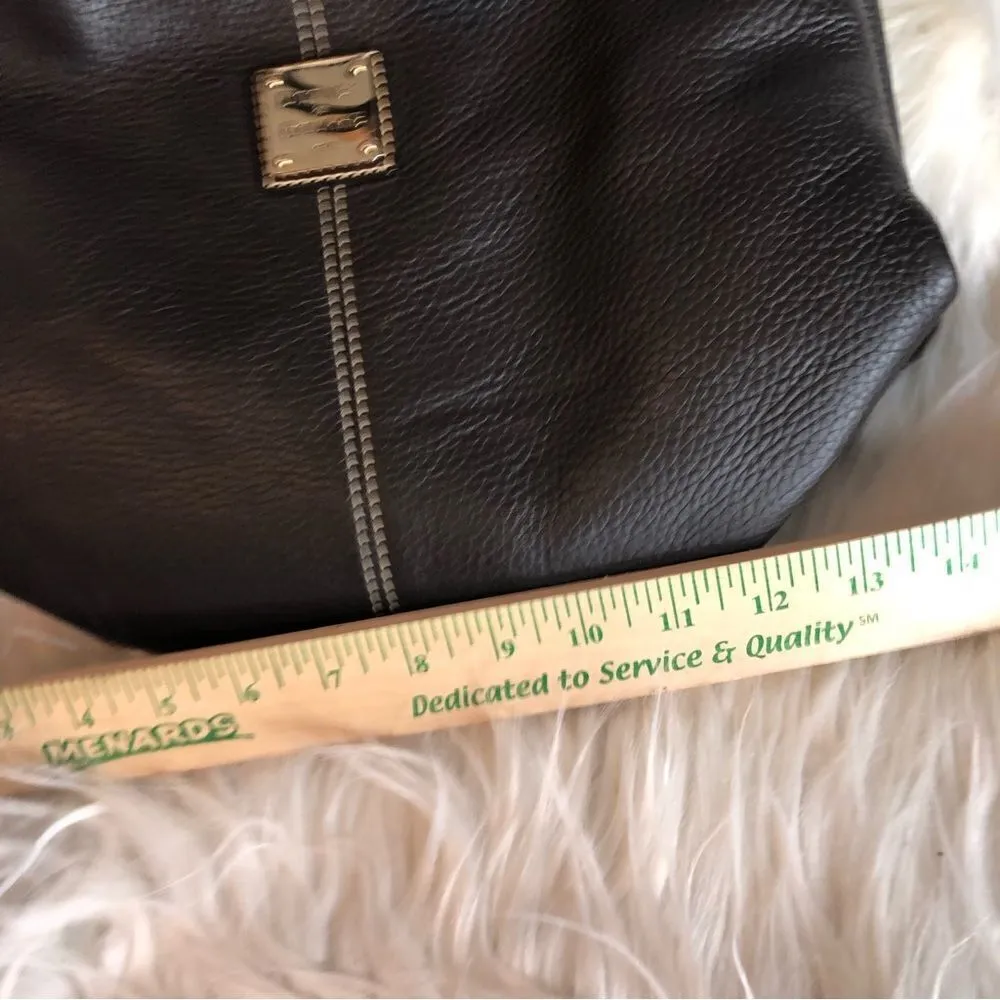 Dooney & Bourke Maurizia Chocolate Brown  Leather Shoulder‎ Hobo Bag Purse - Image 9