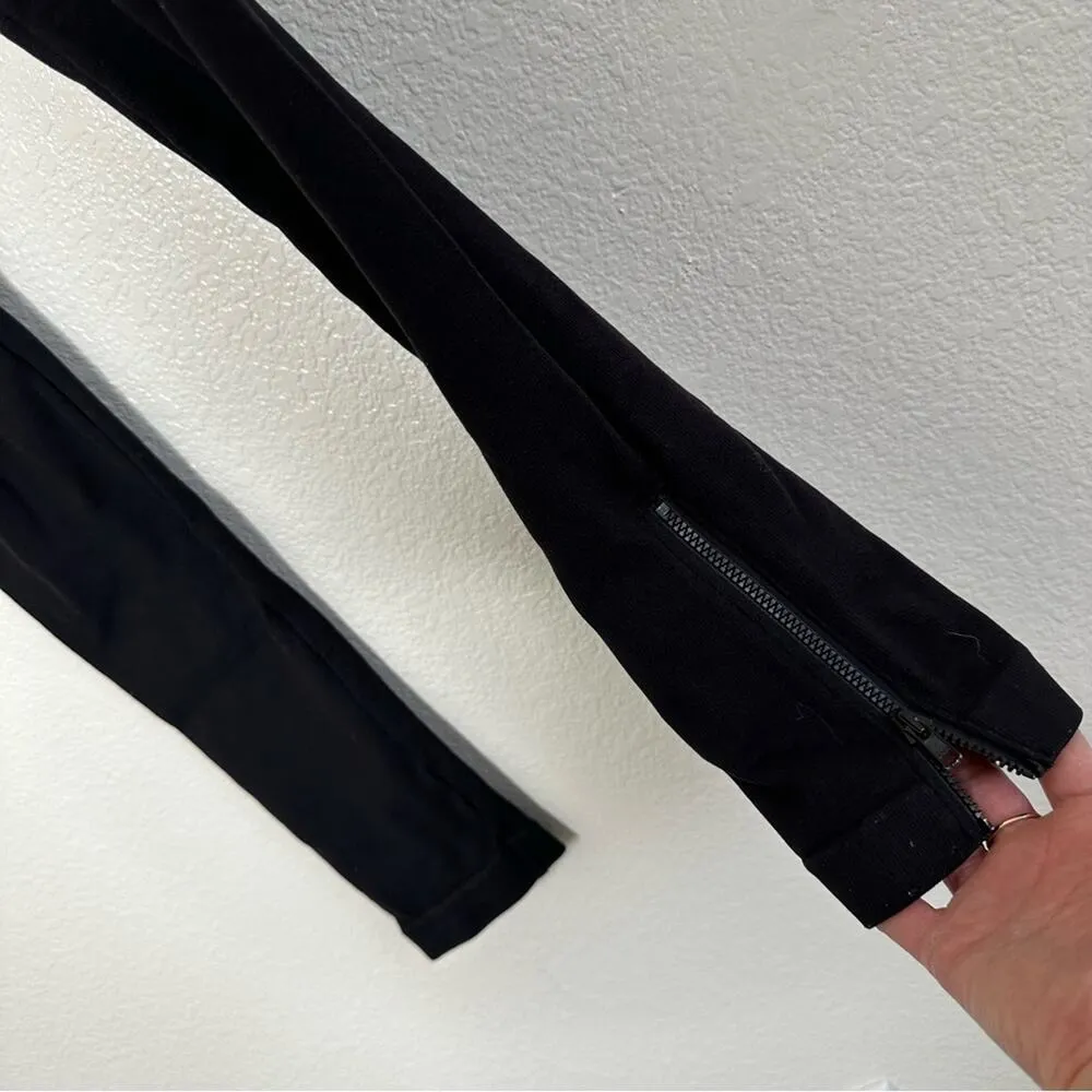 Spanx Black Pullon Stretchy Pants Ankle Zipper Medium - Image 2