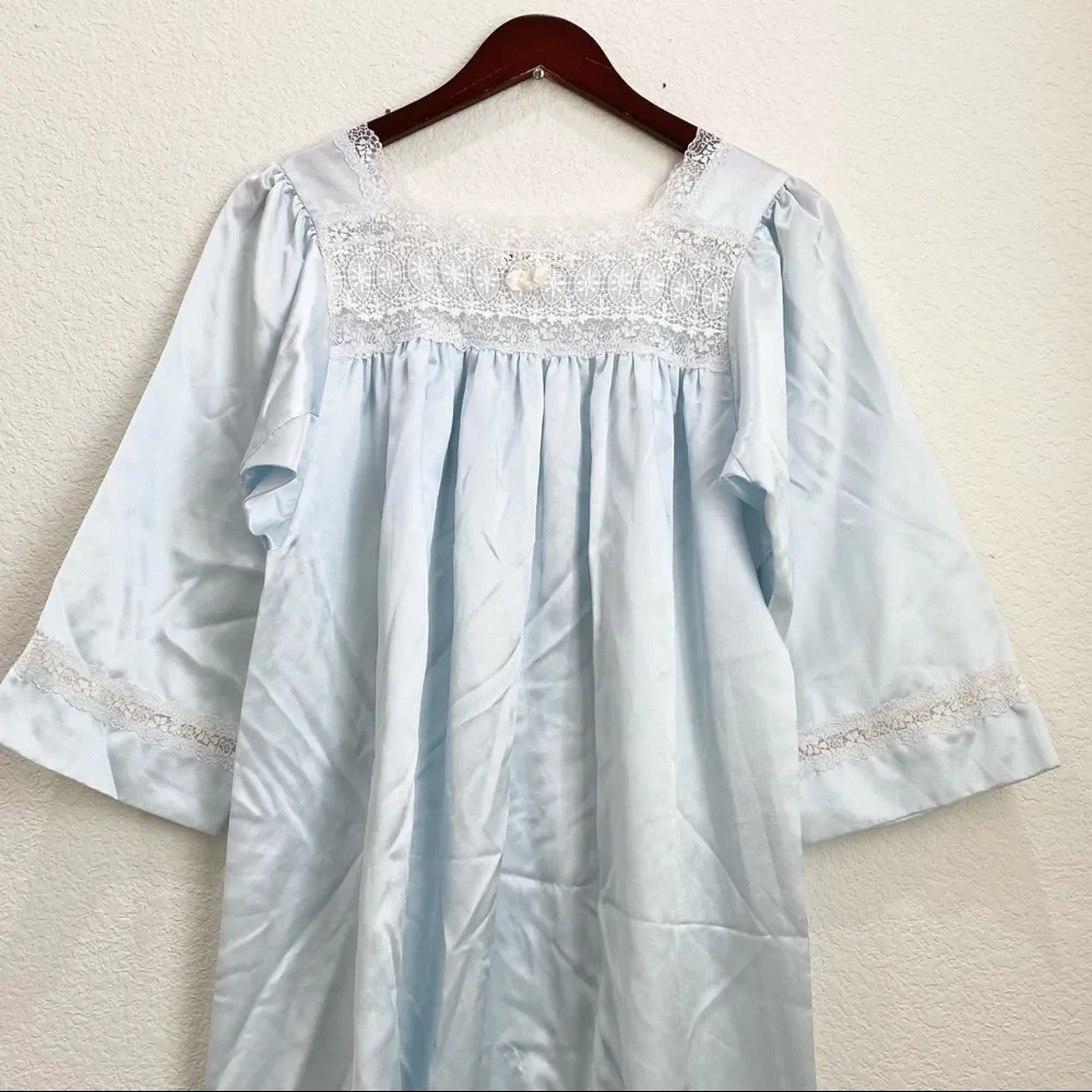 Vintage Christian Dior Satin Slip Nightie Dress - Image 6