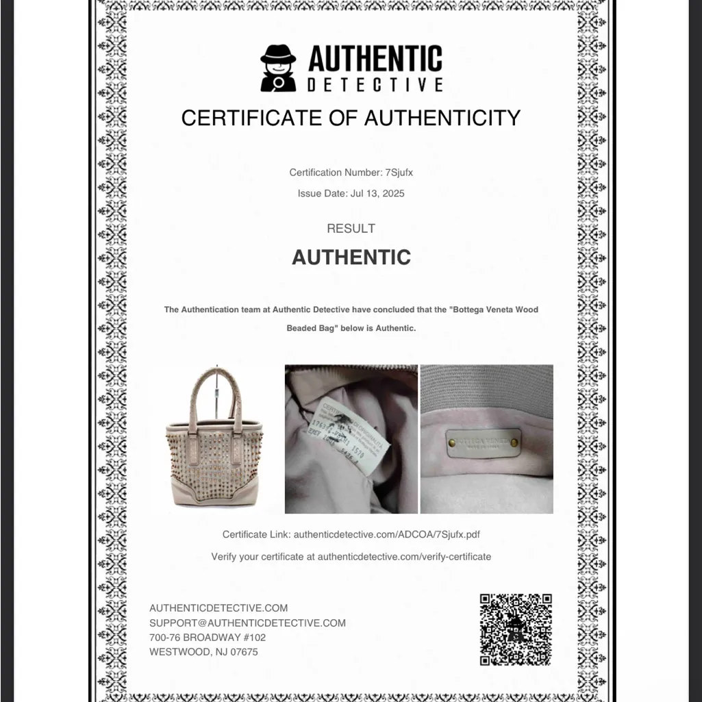 Bottega Veneta Tan Beaded Studded Tote Bag with COA EUC - Image 14