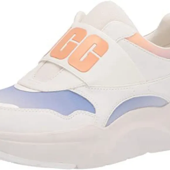 UGG   Women's La Flex Sneaker Scallop Gradient 6 whithe pink & blue - Image 2