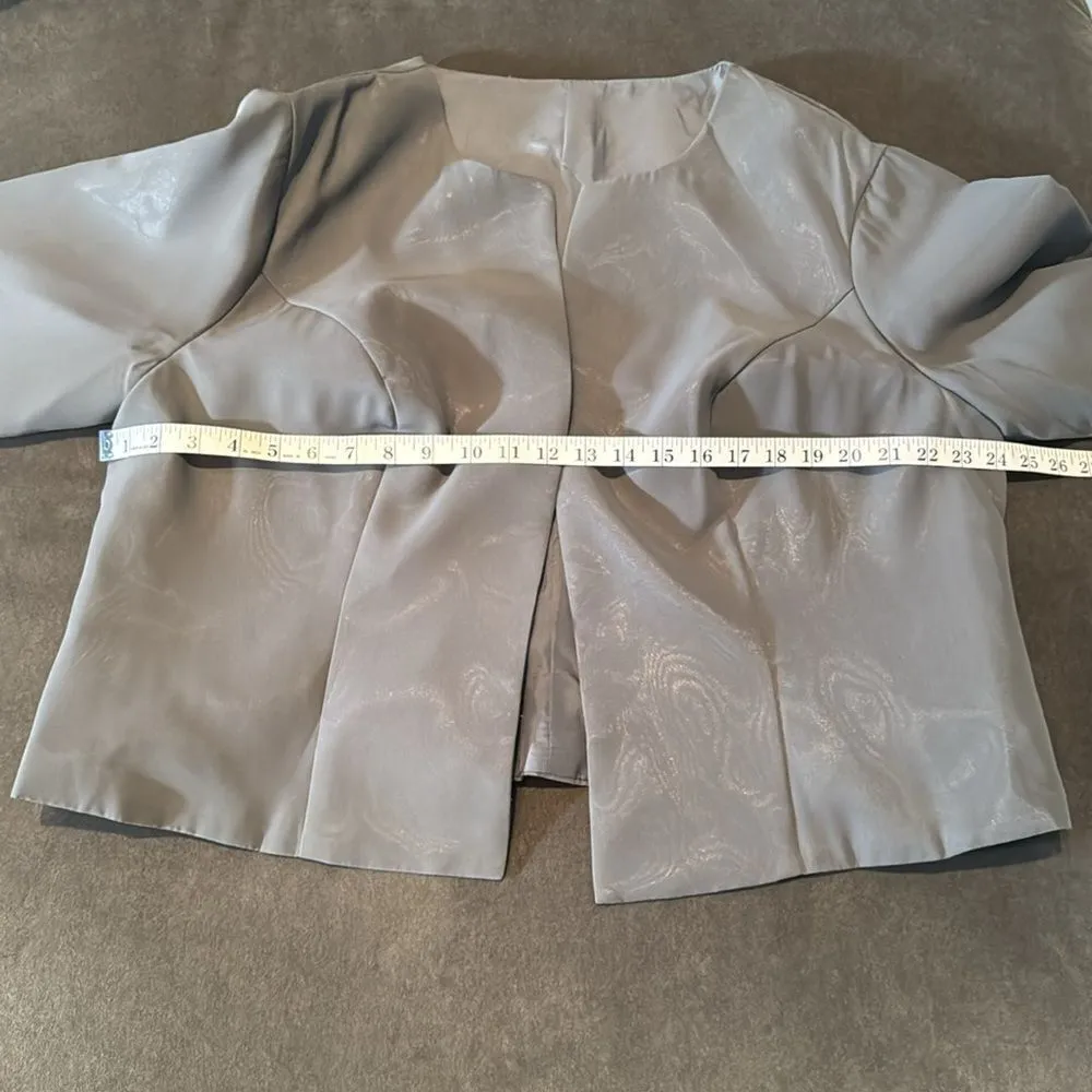 Women’s Gray Chiffon & Lace Formal Dress Matching Jacket Size XXL 20/22 NWT - Image 14