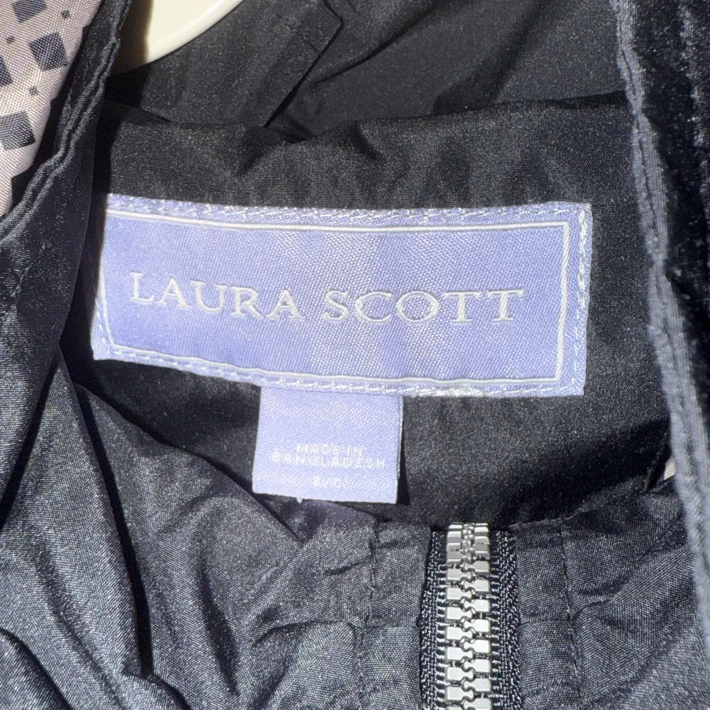 Laura Scott Black Utility Jacket with Gray Accents - Image 3