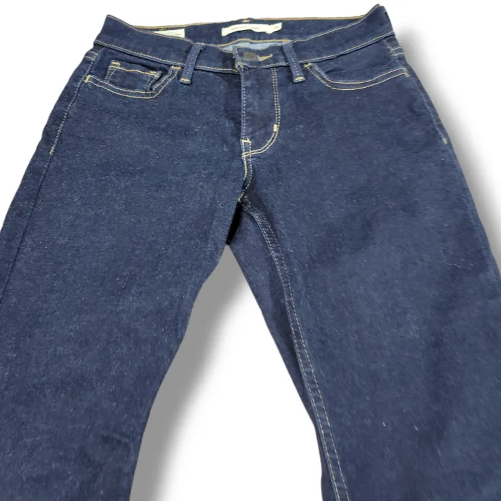 Levi's Jeans Size 26 W24"xL30" Levi's 710 Super Skinny Jeans Stretch Blue Denim Pants - Image 4