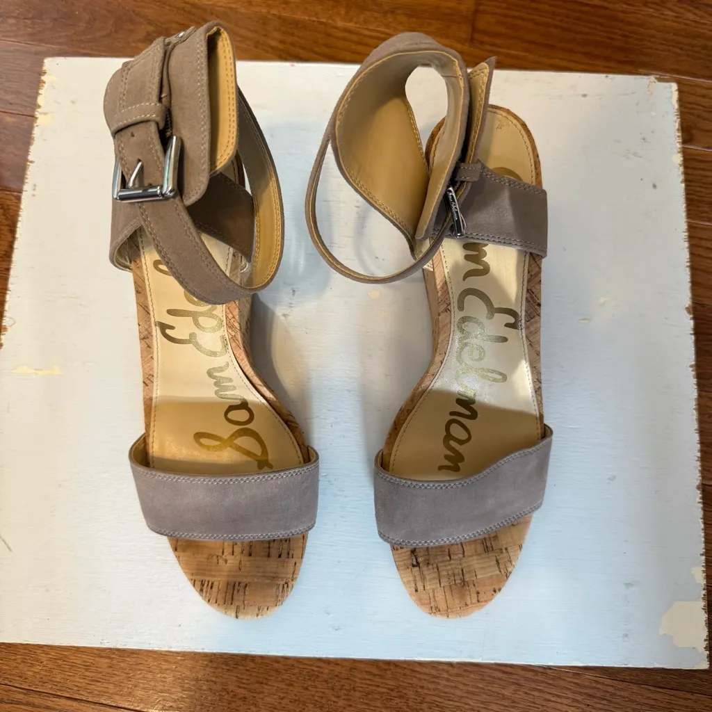 Sam Edema size 10 platform, sandal suede - Image 5