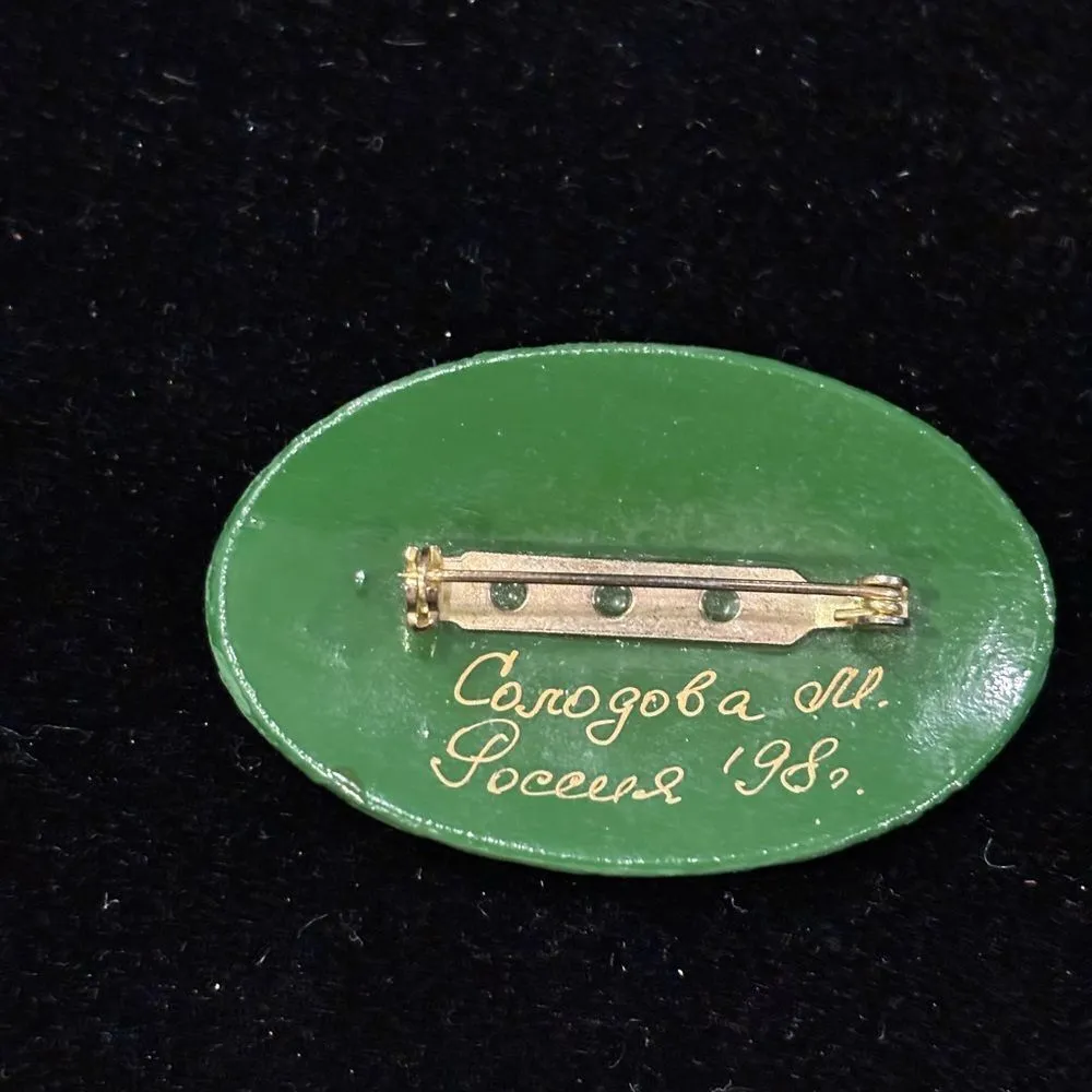 Vintage Russian Wooden Floral Hand - Image 2