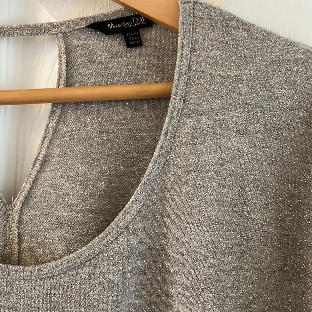 Massimo Dutti gold glitter tshirt - Image 2