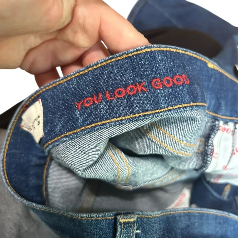 Alice + Olivia Good High-rise Exposed-button fly Skinny Jeans In Glow Up Sz 26 - Image 12