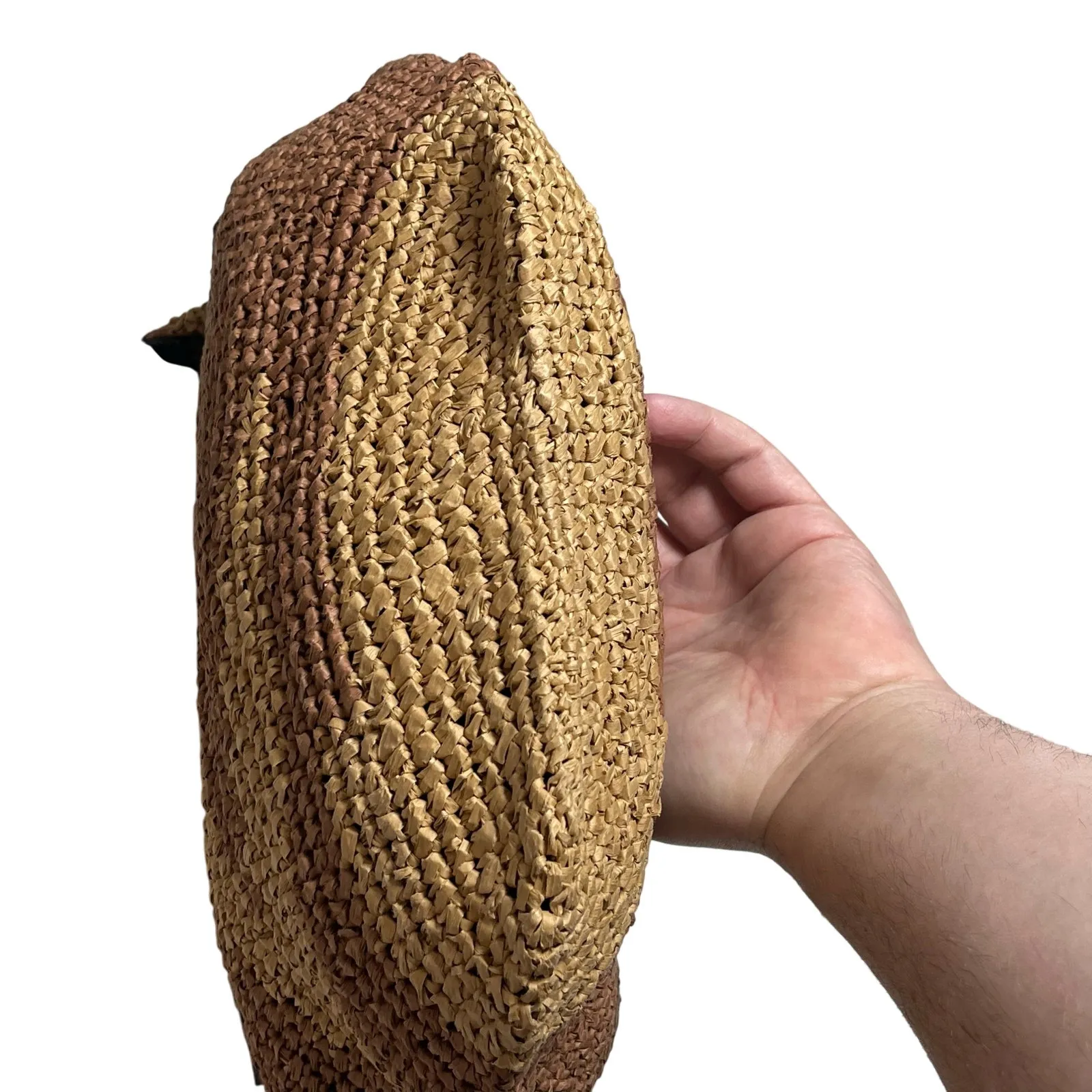 NWT FREE PEOPLE Santorini Straw Hobo Tote Boho Bag - Image 5