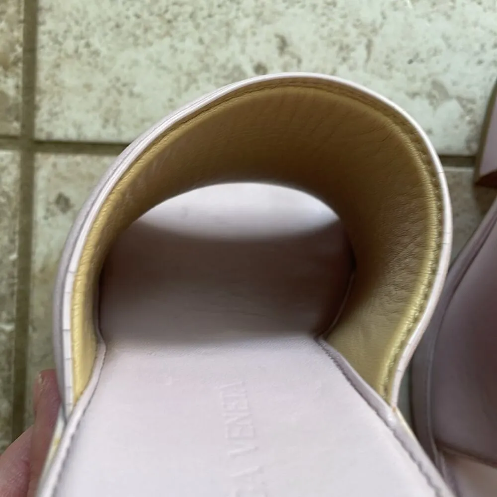 BOTTEGA VENETA Leather Platform Lilac Sandals - Image 13