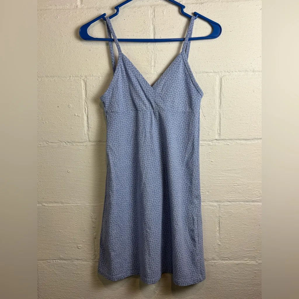 Brandy Melville Amara Floral Summer Blue & White Twee Cute Mini Dress One Size - Image 2