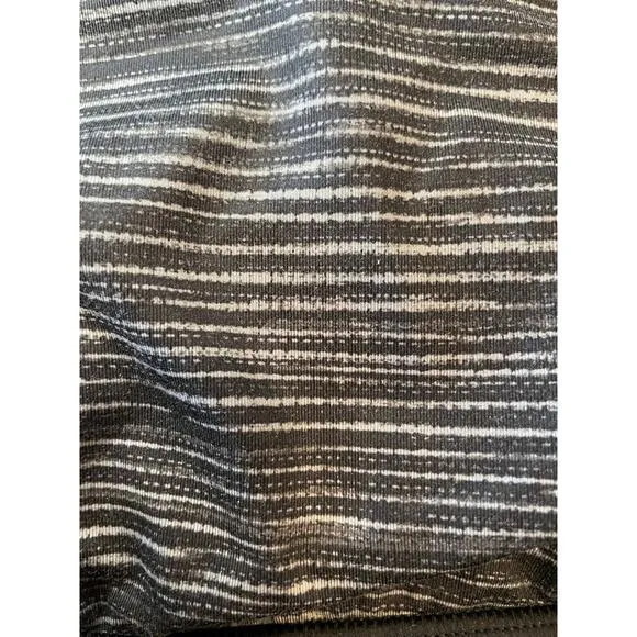 Lululemon Women 4 Energy Bra Exhale Blurry Belle Battleship Black & Grey Striped - Image 10