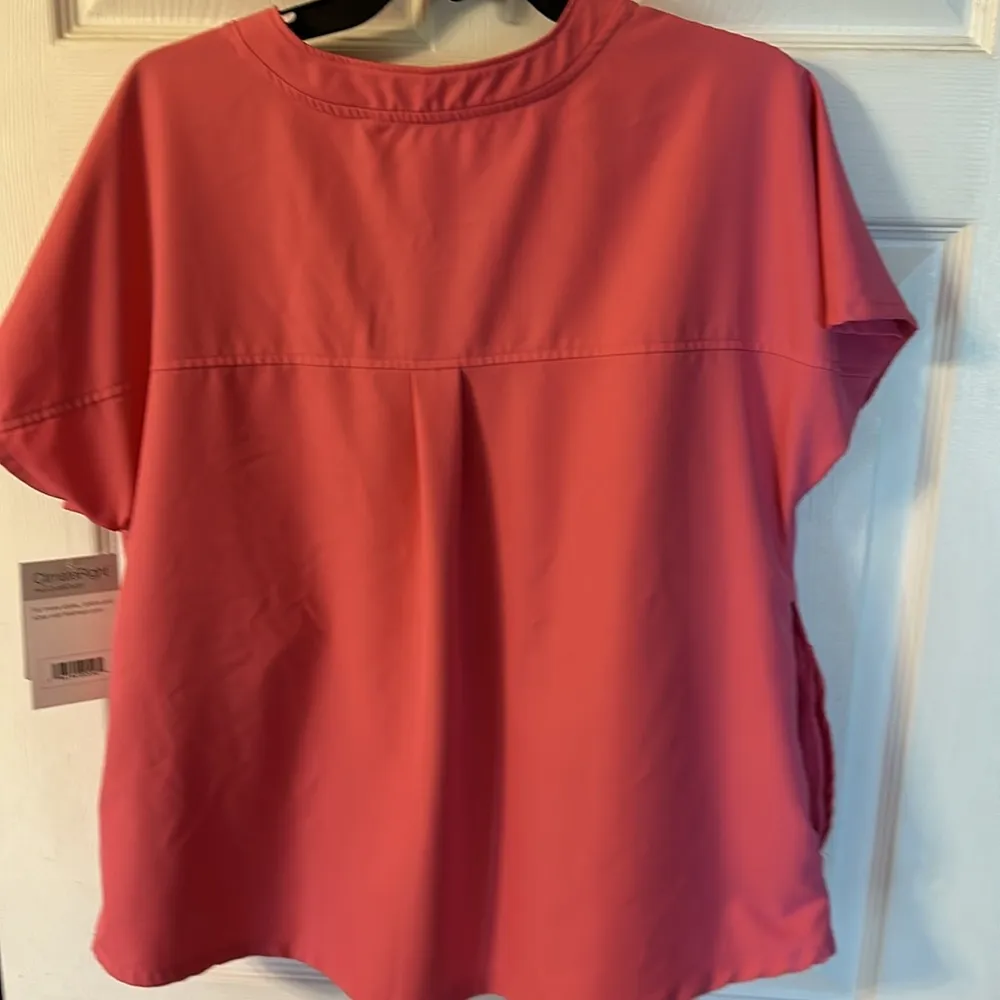 Ladies NWT scrub top Sz L Pink Size L - Image 5