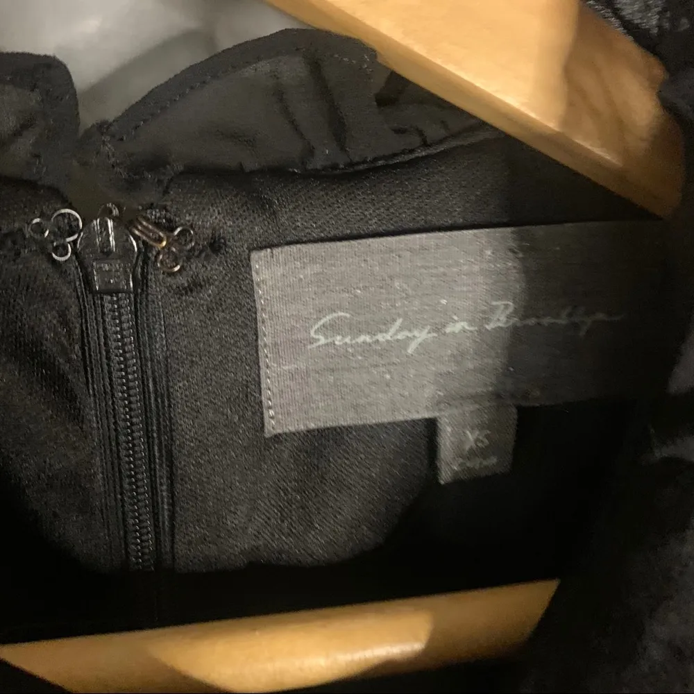 Anthro Sunday in Brooklyn black ruffle dress - Image 9