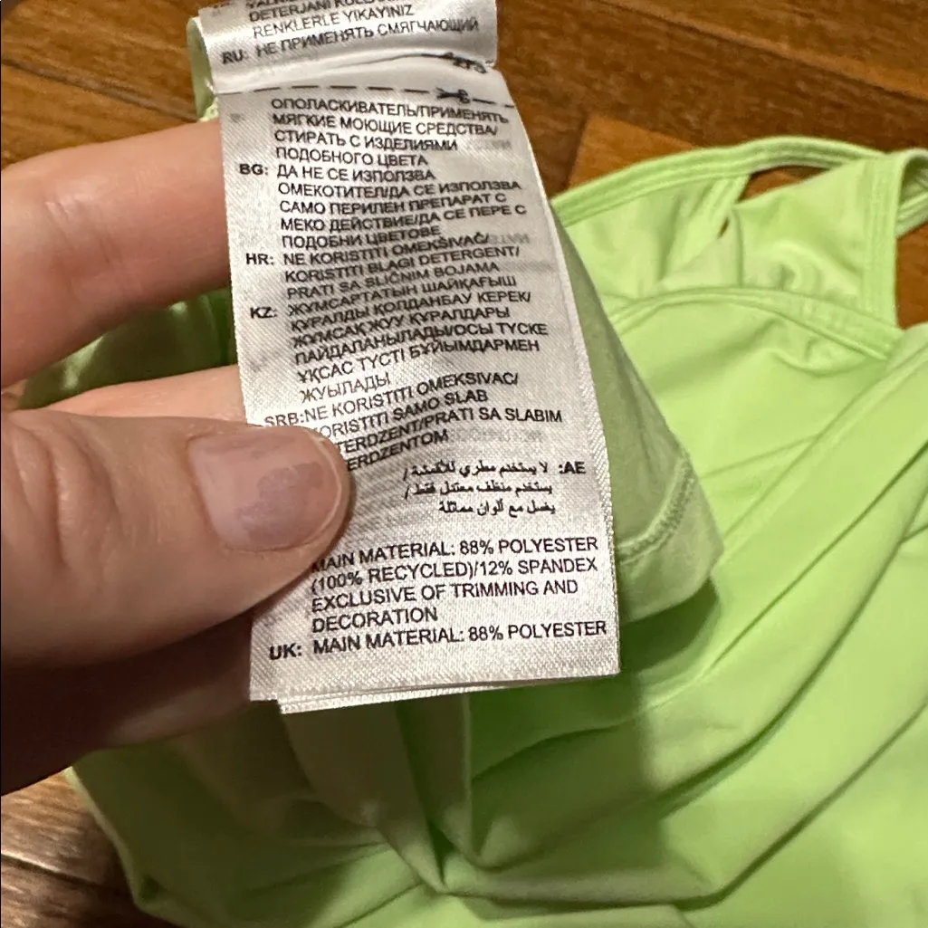 Adidas Hyperglam Semi Green Spark Training Tank Top, XL - Image 4