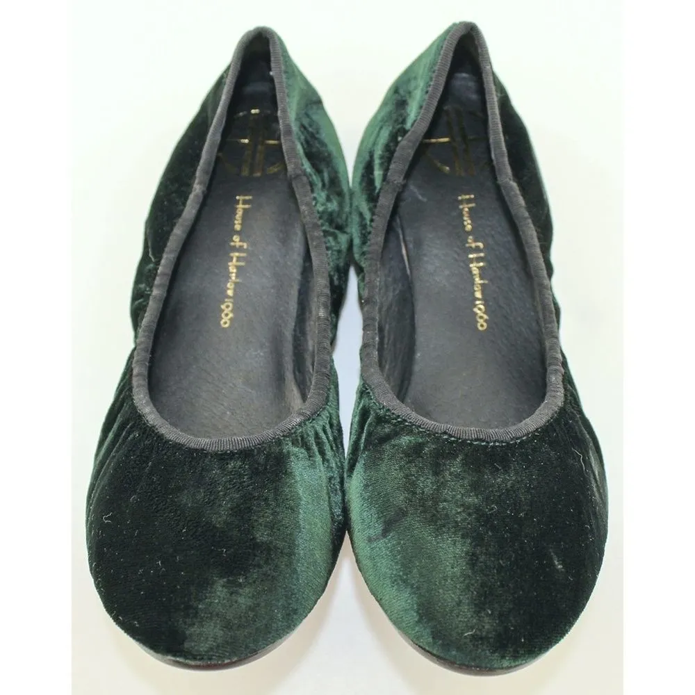 House of Harlow Baron Green Ballet Flats Size 6.5M - Image 6