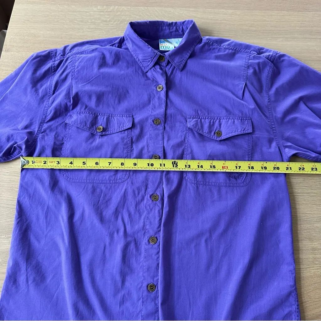 Vintage Purple 100% Cotton Button - Image 13