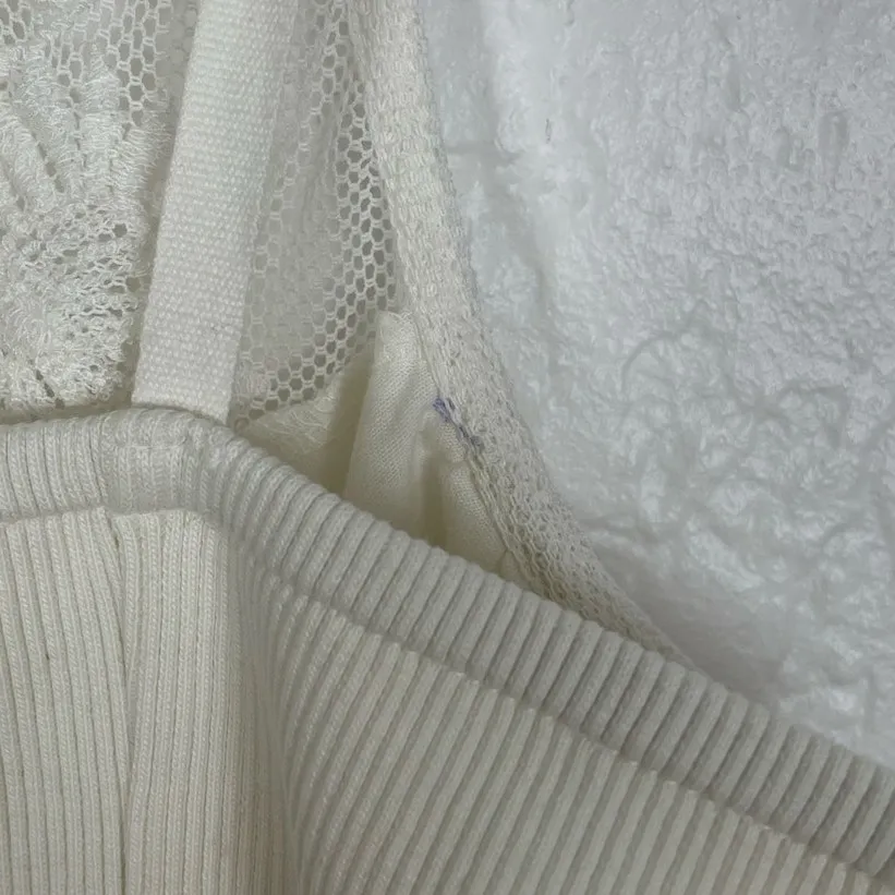 Free People Have My Heart Corset Cropped Tank Top in White NWOT Size XL - Image 6