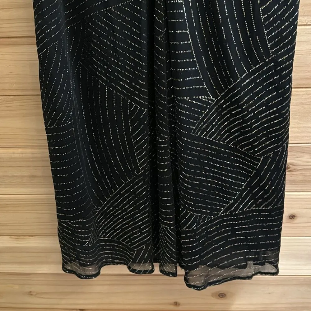 Vintage Jessica McClintock For Gunne Sax Size 7 Ruched Bodice Strapless Gown - Image 8