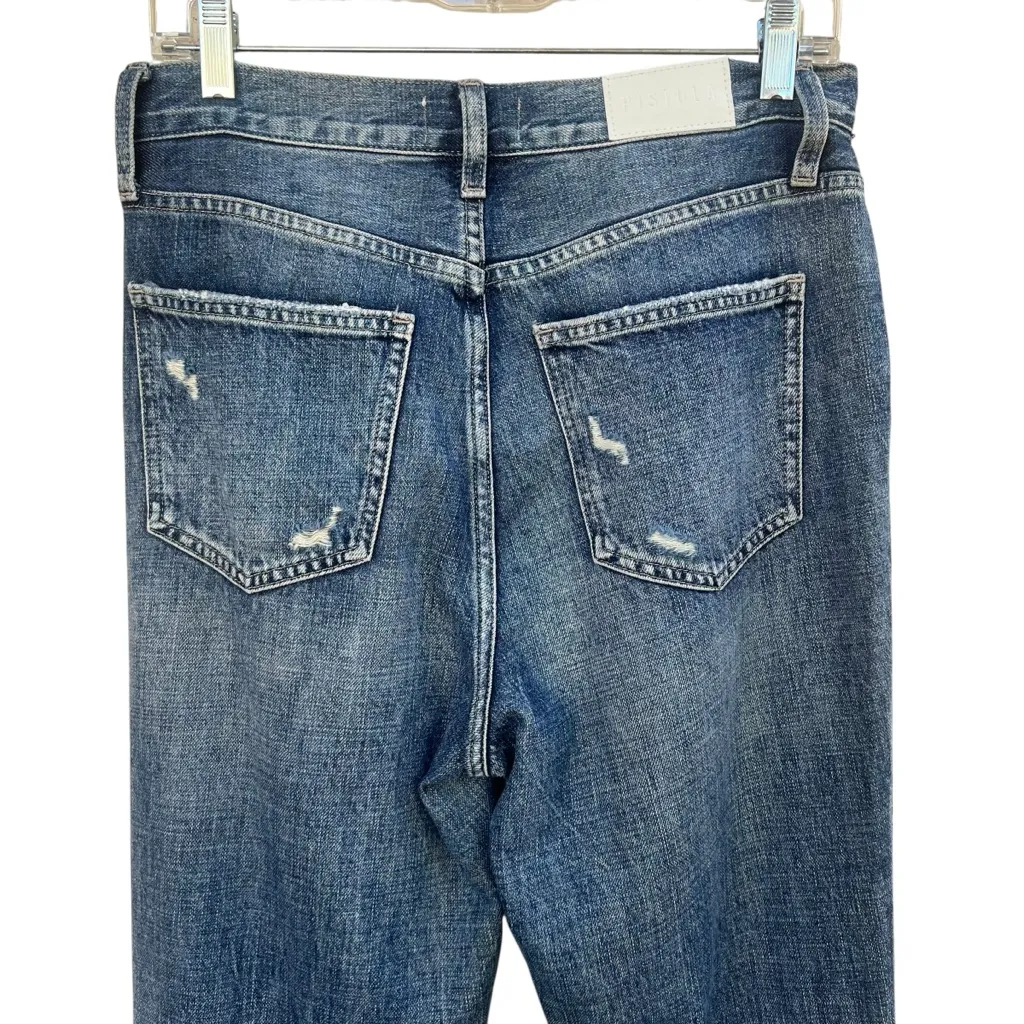 Pistola Presley High Rise Relaxed Roller Distressed Denim Jeans Size 27 - Image 9