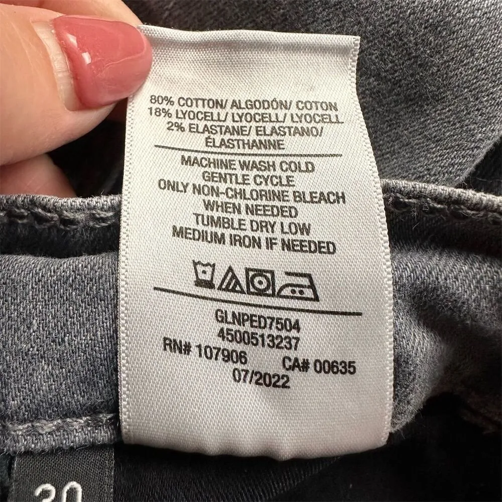 Hudson Women's Blair High-Rise Cropped Straight Leg Jeans Gray Size 30 - Image 9