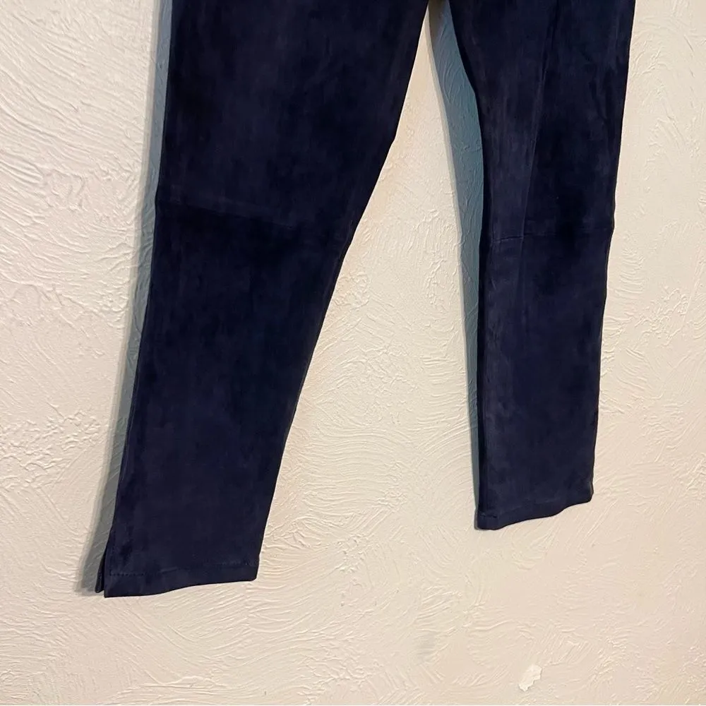 Ines & marechal lamb leather suede tapered pants size S Green - Image 4