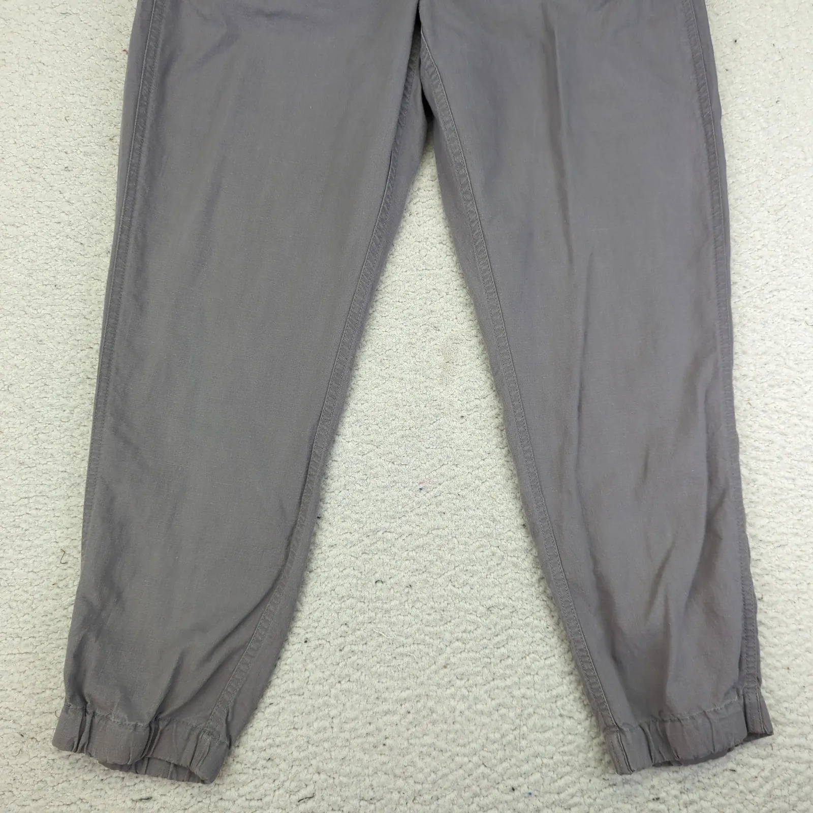 J Crew Point Sur Womens 6 Tall Seaside Jogger Pants Linen‎ Casual Gray G6321 Size 16W - Image 4