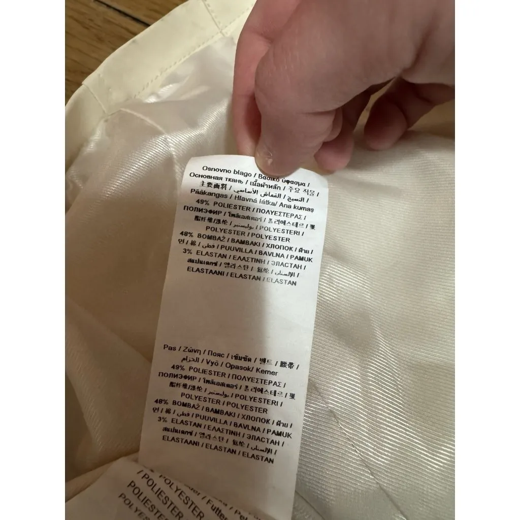 Morgan de Toi Women Size 44 Long Trench Coat Zipper Buttons Luxury Professional - Image 14